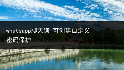 whatsapp聊天锁 可创建自定义密码保护