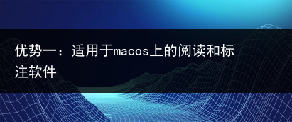 优势一:适用于macos上的阅读和标注软件